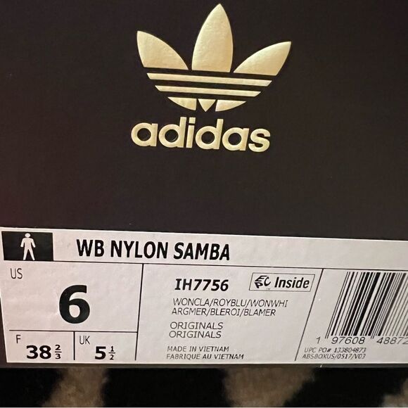 NWT WALES BONNER SAMBA SHOES Wonder Clay Royal Blue Size Men 6/Women 7 - Picture 14 of 15